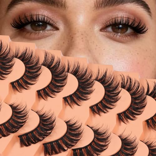 Veleasha 7P-833 Dramatic Fluffy False Eyelashes with V-Shaped Clusters - Full & Volume