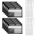 10pcs Prisoner Costume Nameplates Convict Signs Photo Booth Props