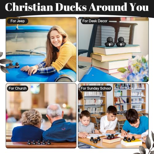 30 Pcs Christian Rubber Ducks with Cross - Faith-Inspired Halloween Party Favors