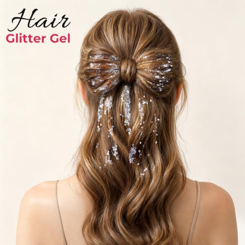 3 Colors Body Glitter Face Glitter Gel Set - Long-Lasting Shimmer, 240g