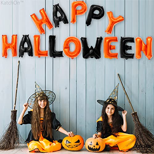 Halloween Balloon Banner Set - 16 Inch Reusable Foil Decorations for Parties