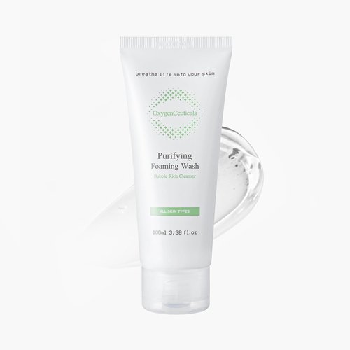 OxygenCeuticals Purifying Foaming Wash - Mild pH 5.0 Gel Cleanser with Botanical Extracts | 3.38 fl. oz (100ml)