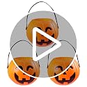 Halloween Pumpkin Trick or Treat Buckets 3 Pack - Plastic Jack O Lantern Candy Baskets with Handles