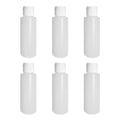 Pinnacle Mercantile 8 Oz Plastic Squeeze Bottles Made in USA with Flip Cap Set of 6 Empty