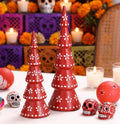 Mexican Christmas Decor Figurines - Boho Terracotta Santa & Reindeer Set