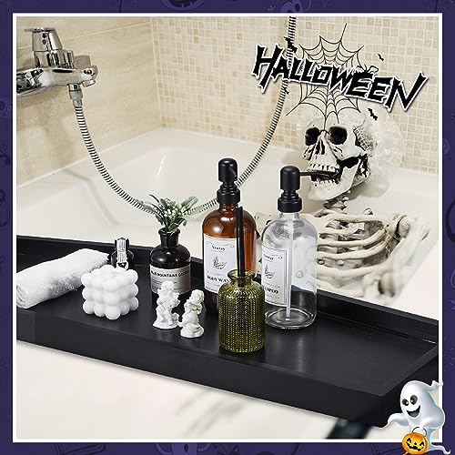 Halloween Charcuterie Board Coffin Tray - Large Wooden Gothic Serving Platter - Black, Basic Style