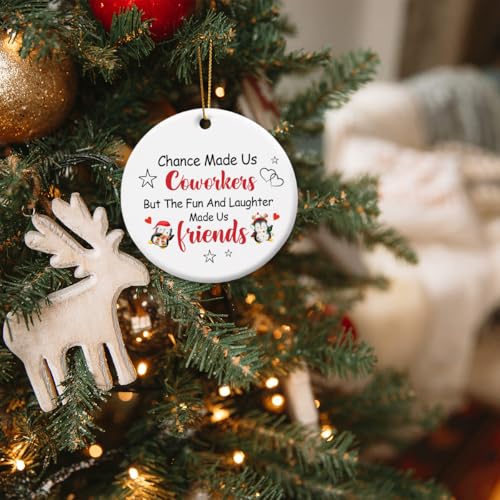Chance Made Us Coworkers Christmas Ornament - Inspirational Holiday Keepsake