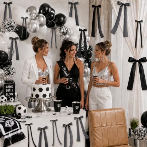 Black Bow Wall Decor - Halloween & Birthday Party Decorations - Variation: Black