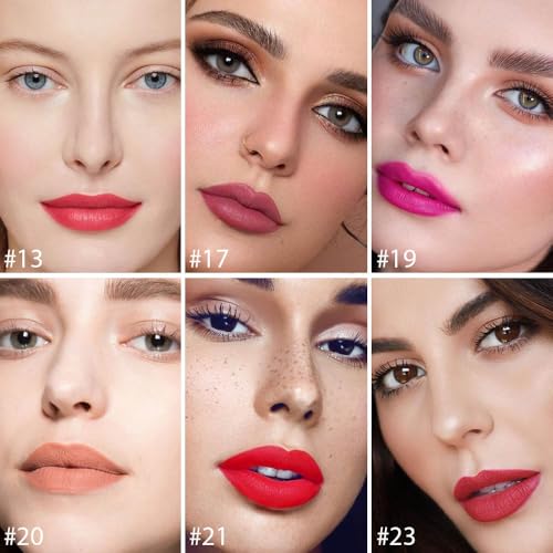 Mini Matte Lipstick Set - 12 Colors Waterproof Long Lasting Lip Balm for Women - Variation Set02