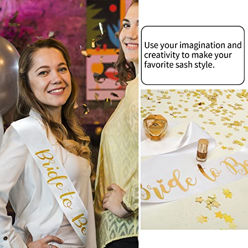 Satin Bridal Sash 4 Pack - Customizable Wedding Prom Bachelorette Birthday
