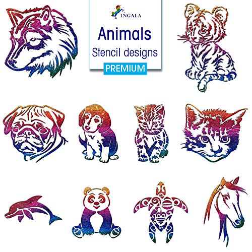 Glitter Tattoo Set with 146 Designs for Kids & Adults - Face, Henna & Airbrush Art
