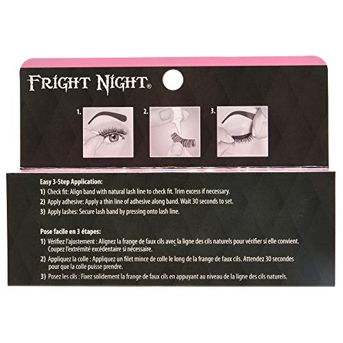 Fright Night Pixie Dust False Lashes with Silver Glitter - Spooky Halloween Eye Makeup
