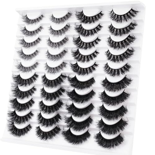 D2 Cat Eye False Eyelashes 4 Styles 20 Pairs 8D Mink Look Voluminous Lashes