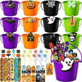 Halloween Party Favors Buckets for Kids 12 Pack with Charms & Accessories