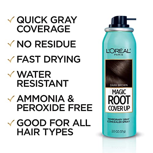 Root Concealer Spray for Gray Hair - Medium & Dark Brown, 2 Oz