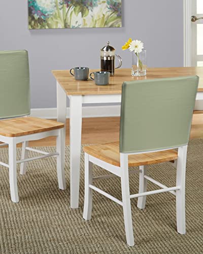 Sage Green Chair Cover Set of 6 - Removable Dining Room Slipcovers