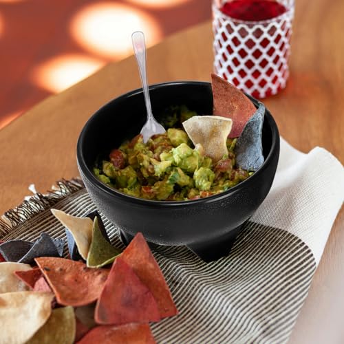 24 Pack 13.5 oz Plastic Salsa Bowls for Party, Guacamole & Dips, Black