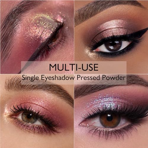 Duochrome Green Glitter Eyeshadow Palette D04 Green Shimmer - Holographic Color Shift