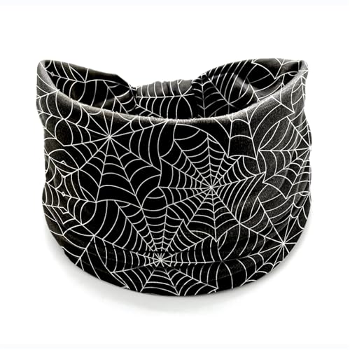 Halloween Headbands Set - Pumpkin Bat Spider Web Festive Hair Accessories - 4 Pcs