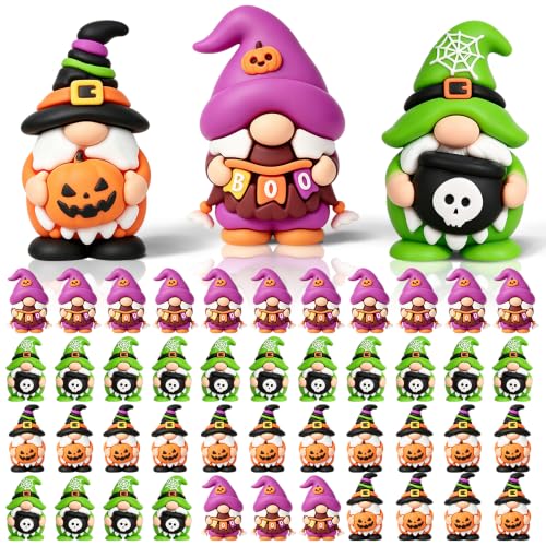 Halloween Mini Gnome Figurines Set - 30Pcs Cute Table Decorations - Variation 1