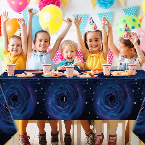 Party Tablecloths 3-Pack - Cartoon Movie Horror Samhain Theme, 108x54 Inch