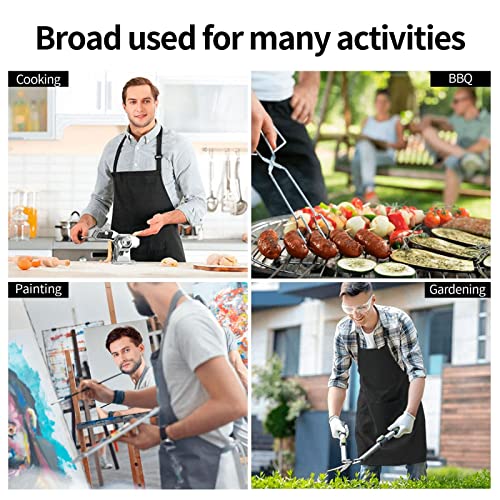 Waterproof Kitchen Apron for Women Men with Big Pocket - One Size Human Skeleton Variation