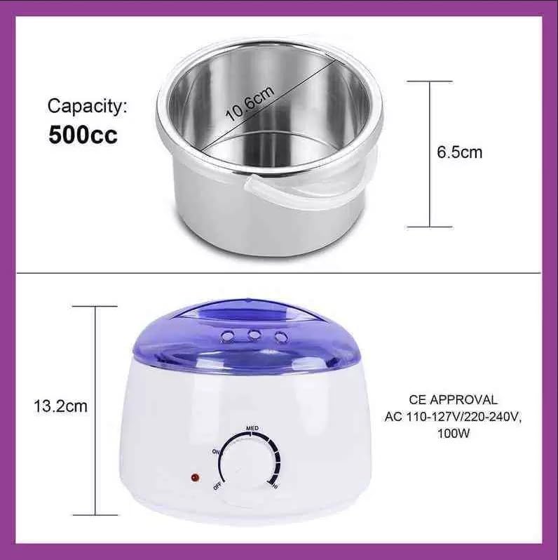 Electric Wax Warmer and Heater for Hair Removal with Adjustable Temperature