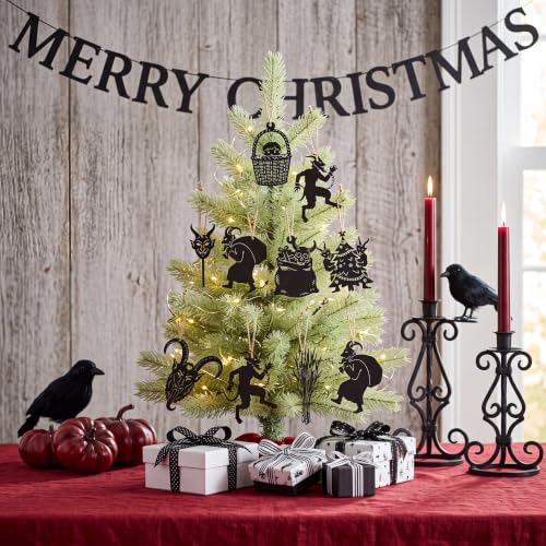 Krampus Iron Christmas Ornaments Set - Horror Hanging Decorations, 8 Variation