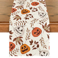 Halloween Table Runner 13x72 Inch Beige Polyester Home Party Decor - Variation of THIS listing