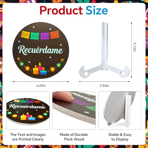 Dia de los Muertos Altar Kit with Photo Frames and Remembrance Sign - 26 Pieces