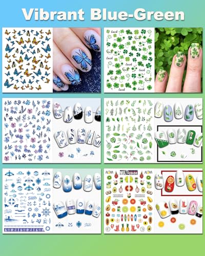 Holiday & Seasonal Nail Stickers Set - 36 Sheets Varied Designs for Nails