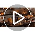 Halloween Napkin Holder Wooden Pumpkin Ghost & Witch Design | Party Decor