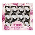 Dramatic False Eyelashes Fluffy High Volume Faux Mink 12 Pairs - Cruelty-Free