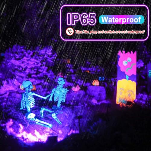 100W Black Light LED Pack - Waterproof UV Glow Party & Halloween Lighting - Variation of THIS listing
