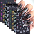 Halloween Nail Art Stickers 3D Spider Web & Charm Set - Variation 26