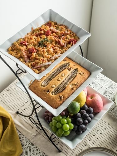 Large 3-Tier Serving Tray Stand for Kitchen & Party Food Display