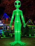 14 Ft Giant Halloween Inflatable Alien Decoration with LED Lights for Yard and Garden