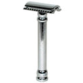 MERKUR 47C Double Edge Safety Razor - Long Handle, Chrome Finish, Engine-Turned Grip for a Smooth Shave