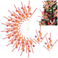 12 Pcs Gingerbread Candy Cane Christmas Tree Picks - Gingerbread Man Variation