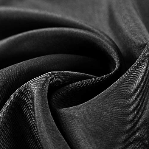 Black Cloth Napkins 20x20 Inch - 100 Pack, Washable Polyester Dinner Table Linens - Wedding & Party Decor