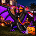 11FT Halloween Inflatable Dragon with LED Lights - Outdoor Yard Decor