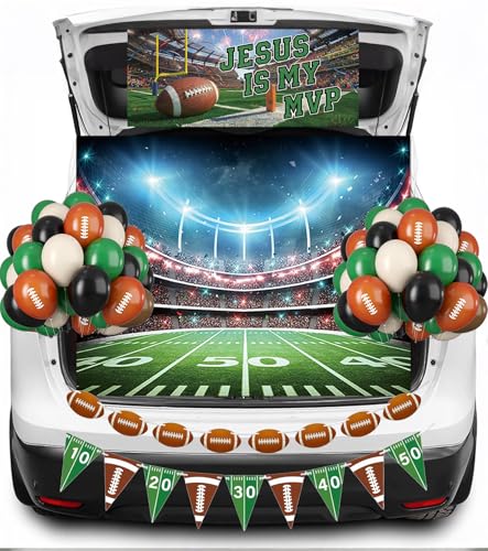 Football Trunk or Treat Car Decorations - Religious Holiday Party Supplies