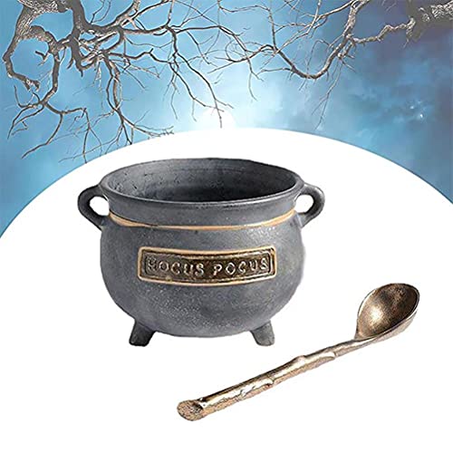 Halloween Cauldron Snack Bowl Stand - Fruit Basket & Party Decor