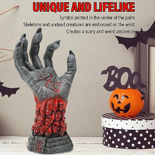 9.6 Inch Skeleton Hand Statue Resin Sculpture Halloween Decor Figurine