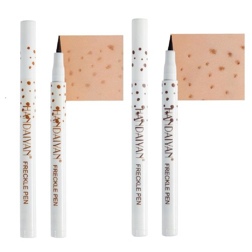 Skiennix Freckle Pen - Natural Lifelike Faux Makeup | Waterproof & Long Lasting (Light Brown & Natural Coffee)
