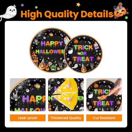 Halloween Party Decorations Kit with Plates Banner & Centerpieces - 24 Guests