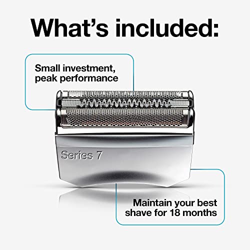 Braun Series 7 70S Electric Shaver Head Replacement Cassette - 1 Pack - Silver