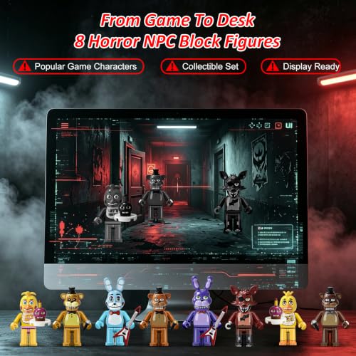 Horror Minifigures Set - 8 Flexible Joints Action Figures for Kids and Collectors