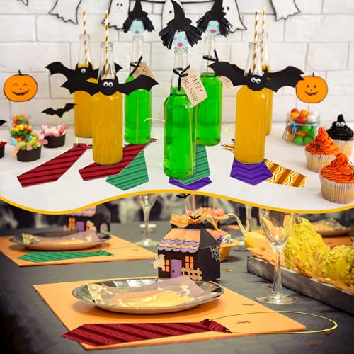 24-Piece Wizard Party Paper Tie Set for Event Decorations and Costumes