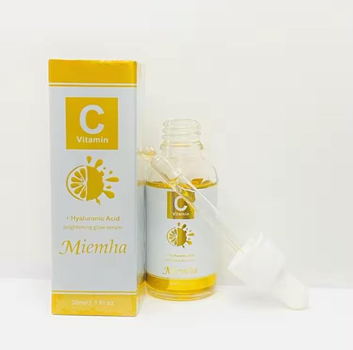 Skiennix Vitamin C Brightening Serum - Glow Enhancing Face Serum with Hyaluronic Acid, 1.1 Fl Oz